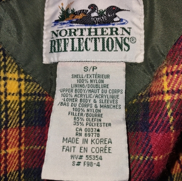 VINTAGE northern reflections fleece lined jacket - Picture 7 of 8